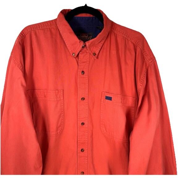 Greatland Apparel‎ Shirt Men's XXL Long Sleeve Heavyweight Cotton Orange - Picture 2 of 11